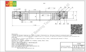 Coronas de orientación para caterpillar excavadora CAT320C