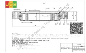 Coronas de orientación para caterpillar excavadora CAT325C