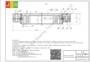 Coronas de orientación para caterpillar excavadora CT 80