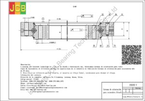 Coronas de orientación para hitachi excavadora ZAX200-3