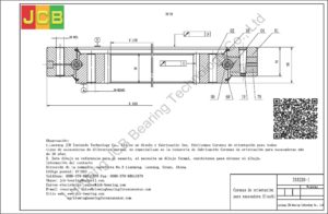 Coronas de orientación para hitachi excavadora ZAX220-1