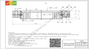 Coronas de orientación para jcb excavadora JCB8056
