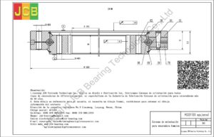 Coronas de orientación para kamatsu excavadora PC227(33 agujeros)