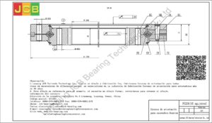 Coronas de orientación para kamatsu excavadora PC228(40 agujeros)