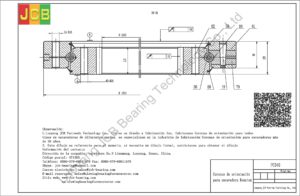 Coronas de orientación para kamatsu excavadora PC340