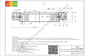 Coronas de orientación para kato excavadora HD700-7