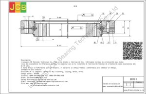 Coronas de orientación para mitsubishi excavadora MS120-8