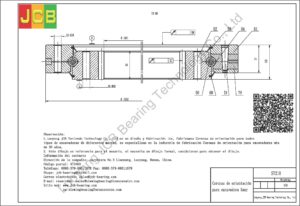 Coronas de orientación para sany excavadora SY210