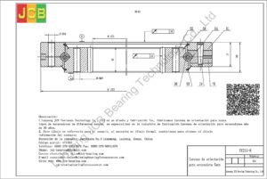 Coronas de orientación para sany excavadora SY215-8