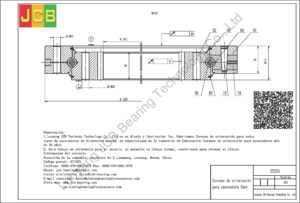 Coronas de orientación para sany excavadora SY235