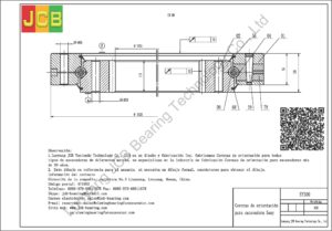 Coronas de orientación para sany excavadora SY300