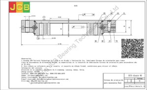 Coronas de orientación para sany excavadora SY75 diente 90