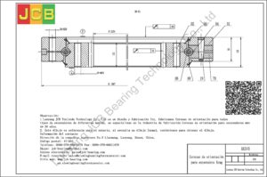Coronas de orientación para xcmg excavadora XE370