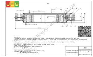 Coronas de orientación para xcmg excavadora XE80