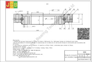 Coronas de orientación para xiagong excavadora XG806