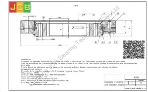 Coronas de orientación para xiagong excavadora XG808
