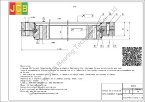 Coronas de orientación para xiagong excavadora XG815