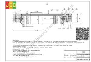 Coronas de orientación para xiagong excavadora XG821
