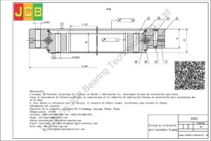 Coronas de orientación para xiagong excavadora XG823