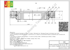 Coronas de orientación para xiagong excavadora XG825